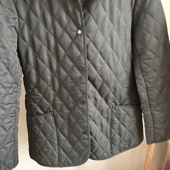 Vintage Quilted Collared Liner Chore Coat in Army Green - Picture 3 of 4